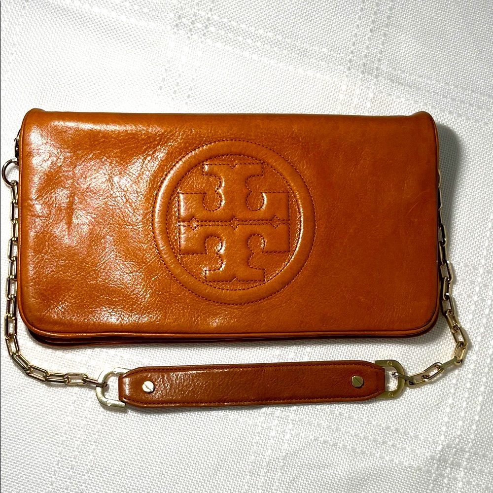 Tory Burch Brown Leather‎ Chain Shoulder Bag